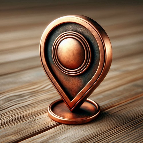rustic-copper-location-pin-icon