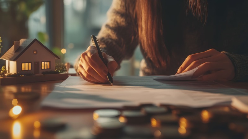 woman-signing-home-loan-contract